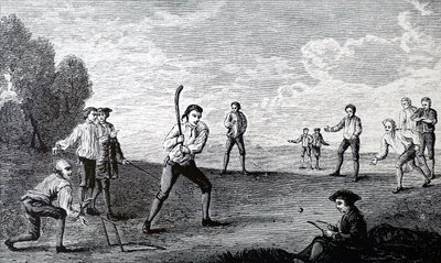 Der Royal Academy Club spielt Cricket von Unbekannt