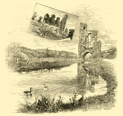 Die Ruinen der Mellifont Abbey, 1898 von Unbekannt