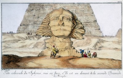 Die Sphinx, Ägypten, 1744 von Unbekannt