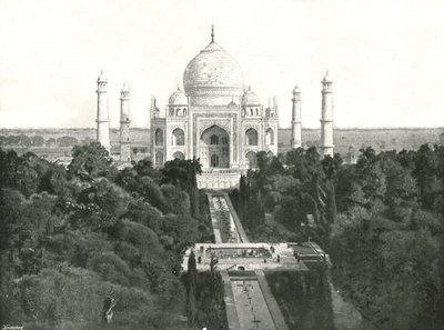 Das Taj Mahal, Agra, Indien, 1895 von Unbekannt