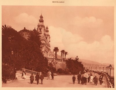 Die Terrassen und das Casino, Monte Carlo, 1930 von Unbekannt