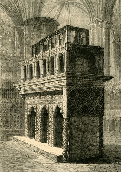 Das Grab von Edward dem Bekenner, 1881 von Unbekannt