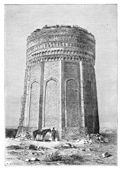 Der Turm von Meimandan, Persien Iran, 1895 von Unbekannt