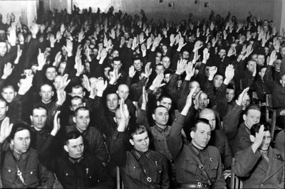 Der Prozess der Einundzwanzig, Moskau, UdSSR, 1938 von Unbekannt