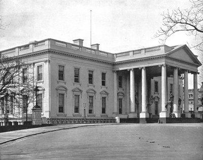 Das Weiße Haus, Washington DC, USA, um 1900 von Unbekannt