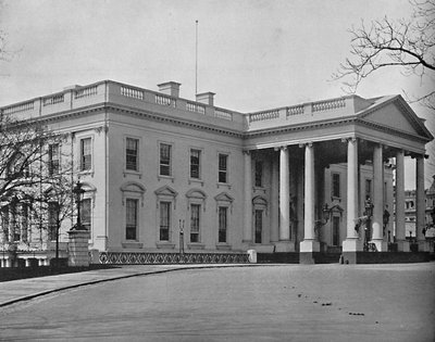 Das Weiße Haus, Washington D.C., ca. 1897 von Unbekannt