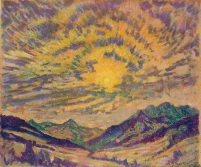 Die Wintersonne, um 1885-1925 von Unbekannt