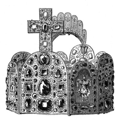 Das Diadem von Karl dem Großen, 8. Jahrhundert von Unbekannt