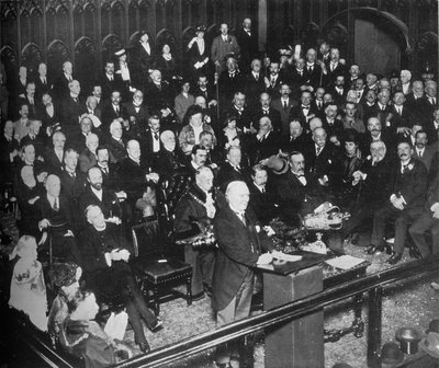 Der Start des Kriegskredits, 1915 von Unbekannt