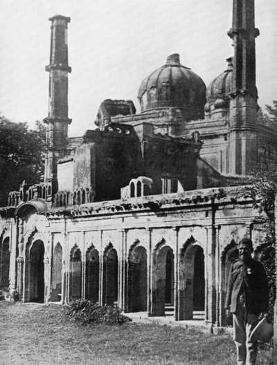 Die alte Moschee in Lucknow, Indien von Unbekannt