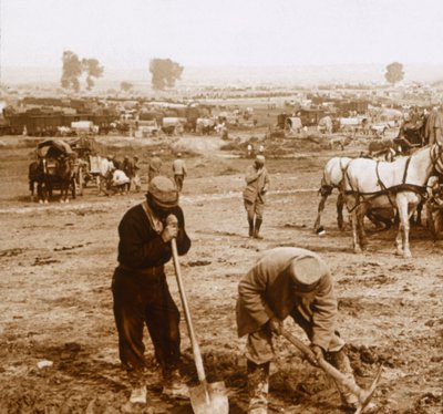 Der Bahnhof, Bray-sur-Somme, Nordfrankreich, ca. 1914-1918 von Unbekannt