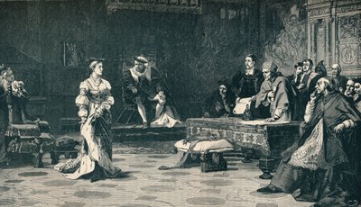 Der Prozess von Königin Katharina, 1529, 1905 von Unbekannt