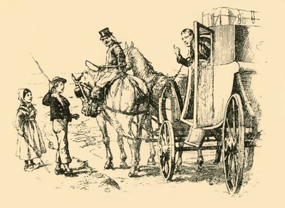 Die Kutsche des Tutors traf ein, 1907 von Unbekannt