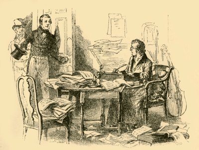 Sie fanden Schubert bei der Arbeit, 1907 von Unbekannt