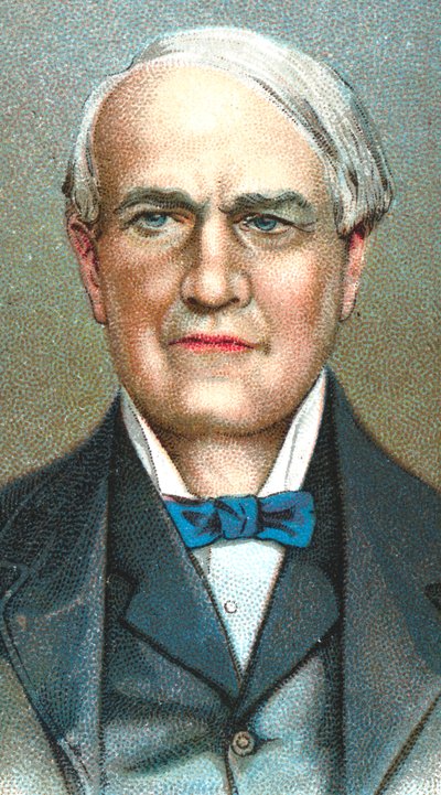 Thomas Alva Edison, amerikanischer Erfinder von Unbekannt