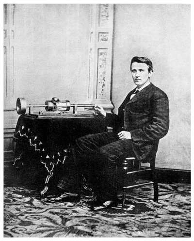 Thomas Edison, amerikanischer Erfinder, ca. 1878 1956 von Unbekannt