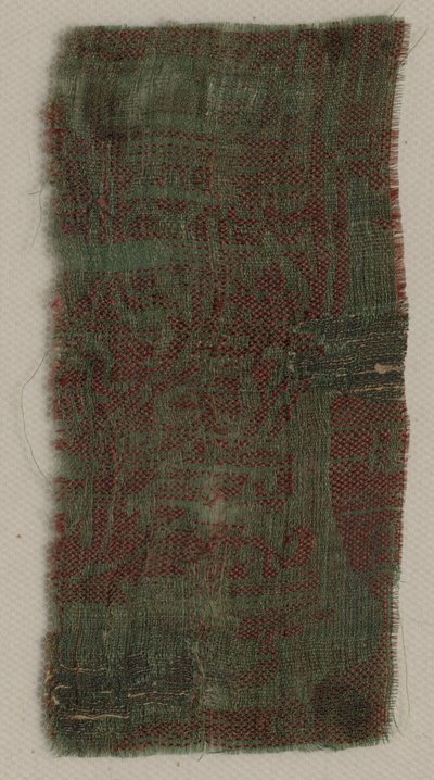 Drei Fragmente italienischer gotischer Seide, 1300er von Unbekannt