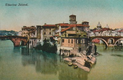 Tiberina-Insel, um 1900 von Unbekannt