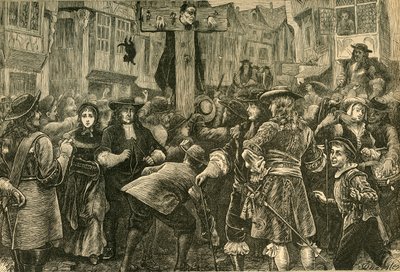 Titus Oates im Pranger, 1685, 1897 von Unbekannt