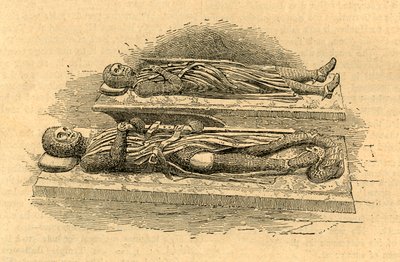 Gräber der Tempelritter, 1870, 1897 von Unbekannt