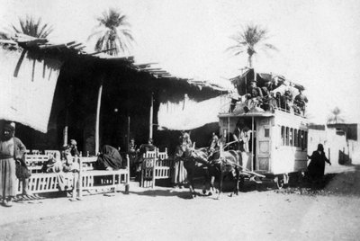 Straßenbahn, Kazimain-Straße, Bagdad, Irak, 1917-1919 von Unbekannt