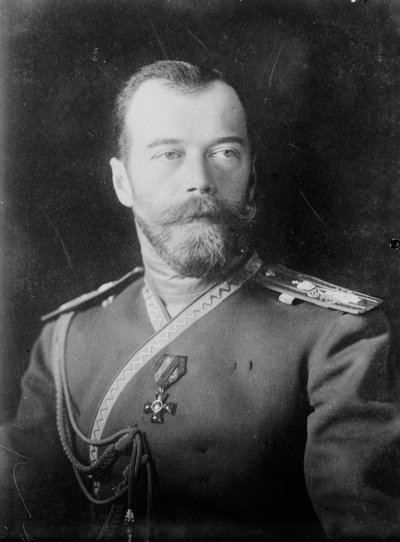 Zar Nikolaus II. von Russland, 1909 von Unbekannt