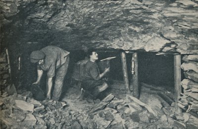 Unbewusste Helden, die in Gefahr arbeiten, ca. 1935 von Unbekannt