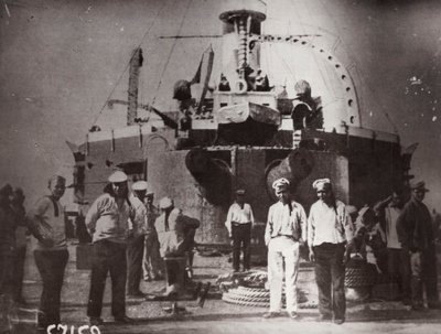 Aufstand auf dem Schlachtschiff Potemkin, Constanta, Rumänien, 1905 von Unbekannt