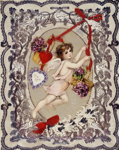 Valentinstagskarte, 1860er-1870er Jahre von Unbekannt