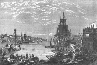 Valetta Hafen, Malta, ca. 1856 von Unbekannt
