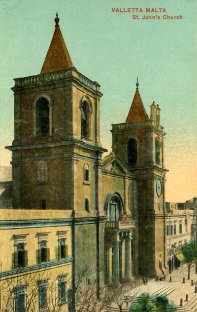 Valetta Malta - St. Johns Kirche, um 1918-1939 von Unbekannt