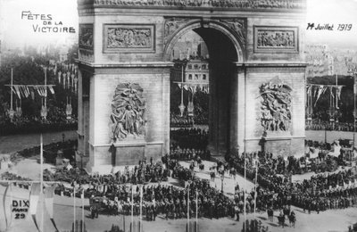 Siegesparade, Paris, 14. Juli 1919 von Unbekannt