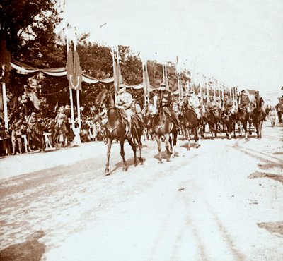 Siegesparade, Paris, Frankreich, um 1918-1919 von Unbekannt