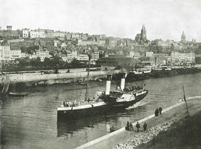 Blick vom West Pier, Boulogne, Frankreich, 1895 von Unbekannt