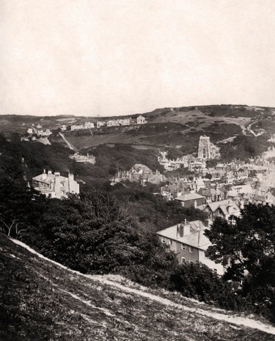 Blick auf Hastings vom East Hill, Sussex von Unbekannt
