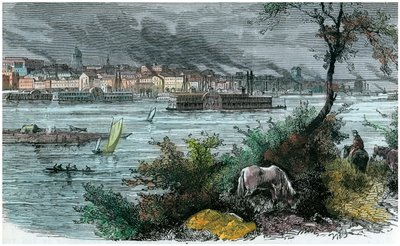 Ansicht von St. Louis, Missouri, USA, ca. 1880 von Unbekannt