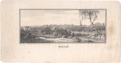 Ansicht von Tartu, 1800 von Unbekannt