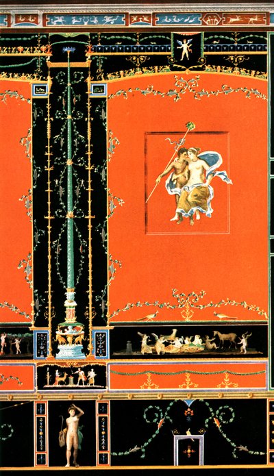Wanddekoration, Pompeji, Italien, 1928 von Unbekannt