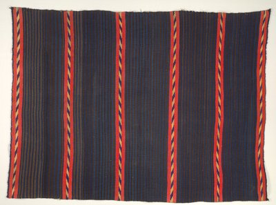 Decke mit Moki Moqui Streifen, 1865-1875 von Unbekannt