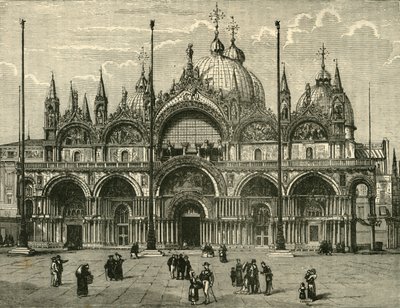 Westfassade von St. Markus, Venedig, 1890 von Unbekannt