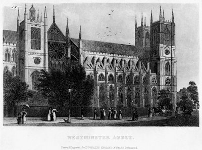 Westminster Abbey, London, 19. Jahrhundert von Unbekannt