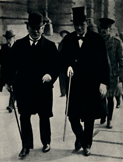 Mit David Lloyd George, 1917 von Unbekannt