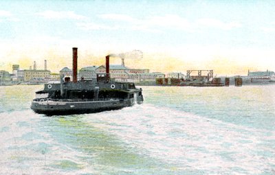 Woolwich Free Ferry, London, 20. Jahrhundert von Unbekannt