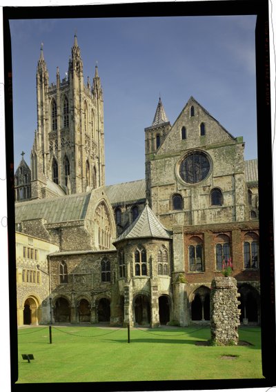 Außenansicht der Canterbury Kathedrale, Kent von Unbekannt Unbekannt