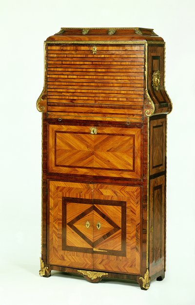 Louis XV furnierter Sekretär Cartonnier, um 1740 von Unbekannt Unbekannt