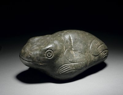 Eine seltene aztekische Steinfrösche, ca. 1200-1521 von Unbekannt