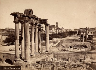 Ein Blick auf das Forum Romanum von Unbekannter Künstler