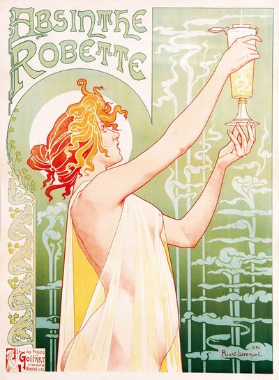 Werbeplakat für Absinth Robette von Unbekannter Künstler
