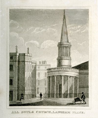 All Souls Kirche, Langham Place von Unbekannt