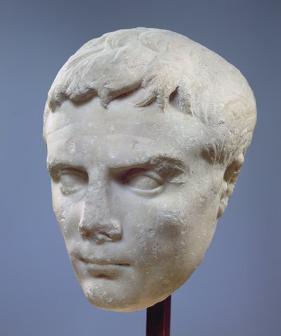 Augustus, Marmorkopf, ca. 27-20 v. Chr. von Unbekannt